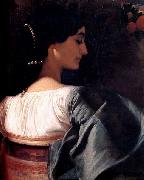 Lord Frederic Leighton An Italian Lady oil painting on canvas
